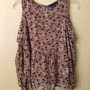 babydoll pink floral long sleeve